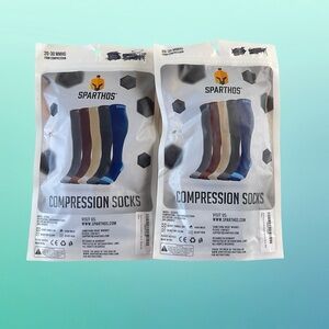 Two Packs of Compression Socks -Blue Size S-M NWT